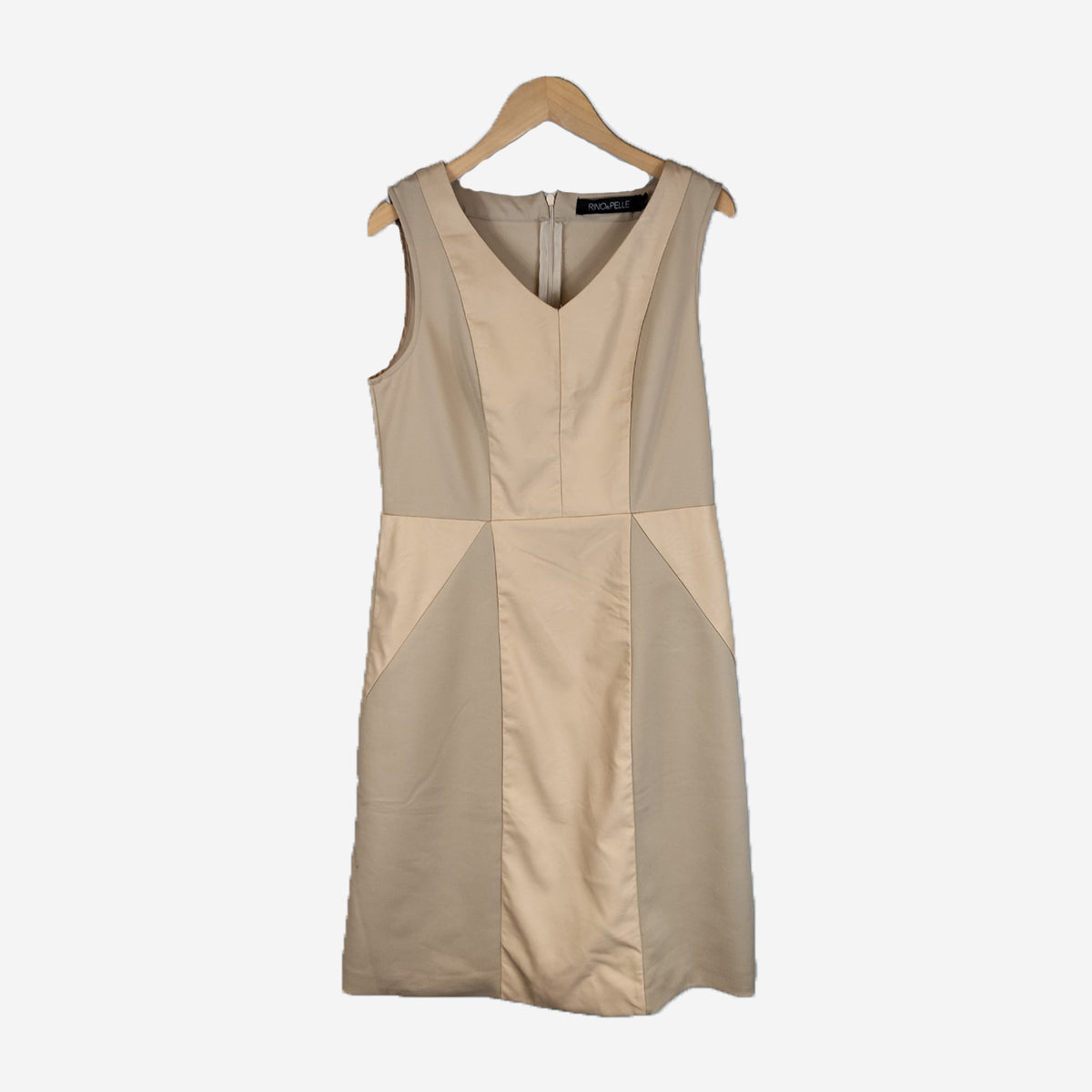 LEATHERED SHIFT DRESS