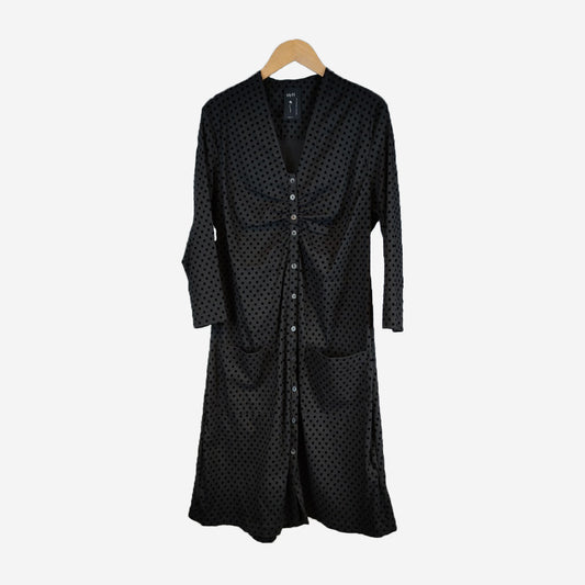 HYMN BLACK SPOTTED DRESS
