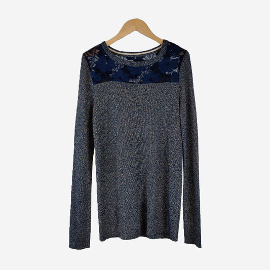 BLUE LUREX TOP