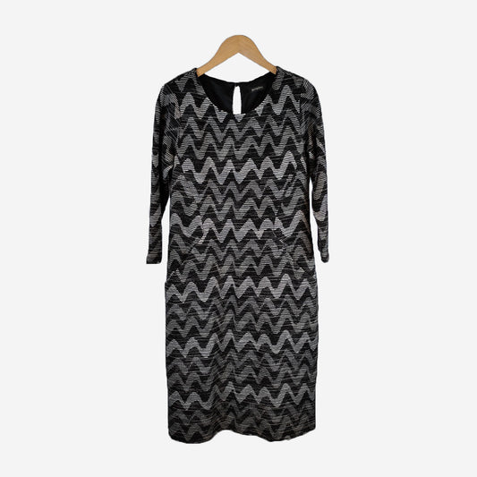 ZIGZAG JACQUARD DRESS
