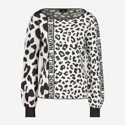 JACQUARD SWEATER IN LEOPARD DESIGN