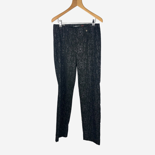 SHINY SNAKE PRINT TROUSERS