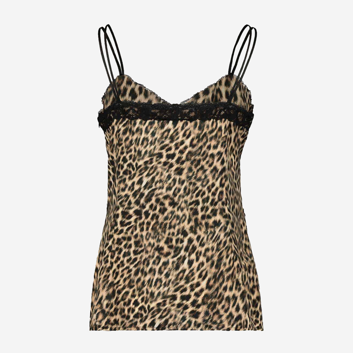 TOP IN LEOPARD DESIGN WITH LACE